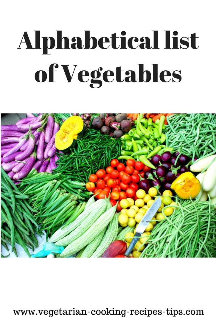 Download alphabetical list of vegetables, List of all vegetables ...