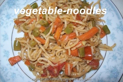 Chinese vegetable noodles